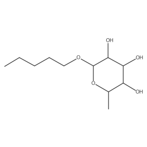 pentyl 6-deoxy-alpha-L-mannopyranoside Structure