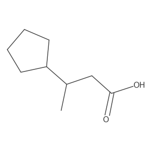 3-Cyclopentylbutanoicacid Structure