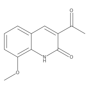 3-Acetyl-8-methoxyquinolin-2(1H)-one Structure