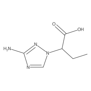 2-(3-Amino-1H-1,2,4-triazol-1-YL)butanoic acid结构式