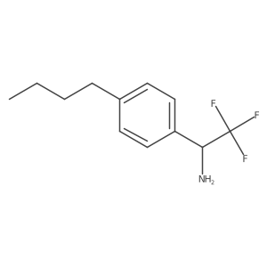 1-(4-Butylphenyl)-2,2,2-trifluoroethylamine结构式