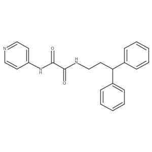 N1-(3,3-diphenylpropyl)-N2-(pyridin-4-yl)oxalamide结构式