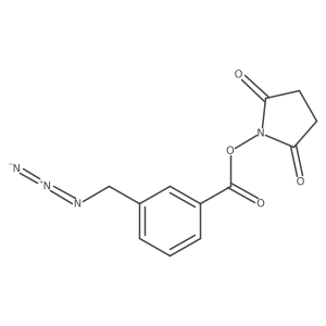 2,5-Dioxopyrrolidin-1-yl 3-(azidomethyl)benzoate结构式