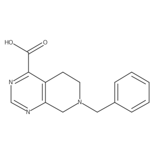 7-Benzyl-5,6,7,8-tetrahydropyrido[3,4-d]pyrimidine-4-carboxylic acid结构式