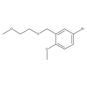 4-Bromo-1-methoxy-2-(2-methoxy-ethoxymethyl)-benzene结构式