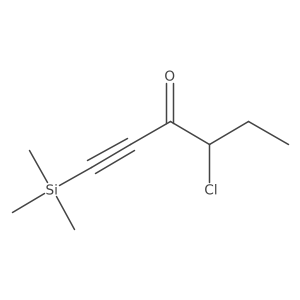4-Chloro-1-(trimethylsilyl)-1-hexyn-3-one结构式