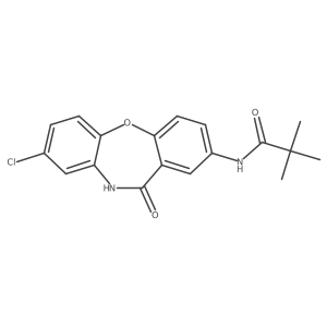 N-(8-chloro-11-oxo-10,11-dihydrodibenzo[b,f][1,4]oxazepin-2-yl)pivalamide Structure