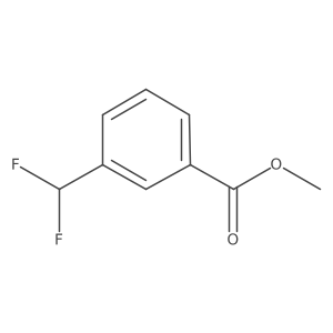 Benzoic acid, 3-(difluoromethyl)-, methyl ester Structure