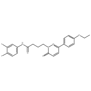 N-(3,4-difluorophenyl)-4-(3-(4-ethoxyphenyl)-6-oxopyridazin-1(6H)-yl)butanamide Structure