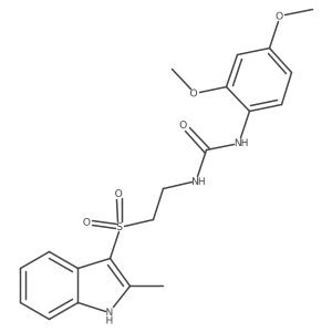 1-(2,4-dimethoxyphenyl)-3-(2-((2-methyl-1H-indol-3-yl)sulfonyl)ethyl)urea Structure