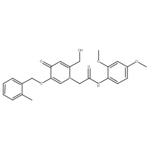 N-(2,4-dimethoxyphenyl)-2-(2-(hydroxymethyl)-5-((2-methylbenzyl)oxy)-4-oxopyridin-1(4H)-yl)acetamide结构式