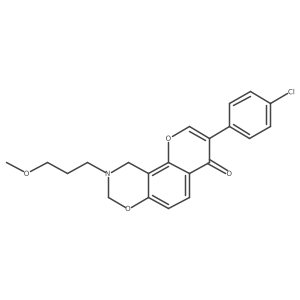 3-(4-chlorophenyl)-9-(3-methoxypropyl)-9,10-dihydrochromeno[8,7-e][1,3]oxazin-4(8H)-one Structure