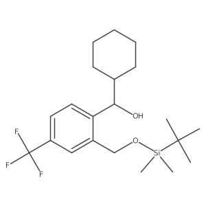 (2-((Tert-butyldimethylsilyloxy)methyl)-4-(trifluoromethyl)-phenyl)-(cyclohexyl)-methanol Structure