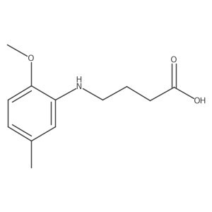 4-[(2-Methoxy-5-methylphenyl)amino]butanoic acid结构式