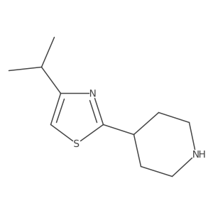 4-[4-(Propan-2-yl)-1,3-thiazol-2-yl]piperidine Structure