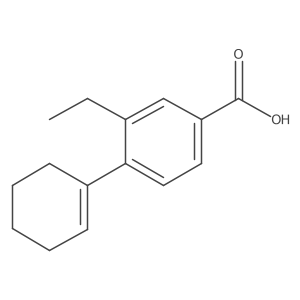 4-(1-Cyclohexen-1-yl)-3-ethylbenzoic acid Structure