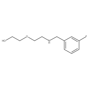 2-(2-{[(3-Fluorophenyl)methyl]amino}ethoxy)ethan-1-ol Structure