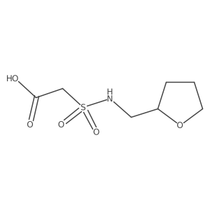 2-[(Oxolan-2-ylmethyl)sulfamoyl]acetic acid结构式