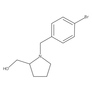 (2R)-1-[(4-Bromophenyl)methyl]-2-pyrrolidinemethanol结构式