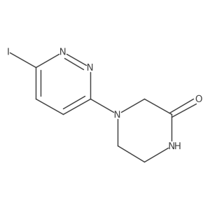 4-(6-iodopyridazin-3-yl)piperazin-2-one Structure