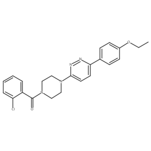 (2-Chlorophenyl)(4-(6-(4-ethoxyphenyl)pyridazin-3-yl)piperazin-1-yl)methanone Structure