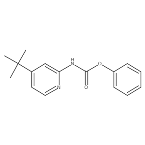Phenyl (4-tert-butylpyridin-2-yl)carbamate结构式