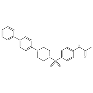 N-(4-((4-(6-(pyridin-2-yl)pyridazin-3-yl)piperazin-1-yl)sulfonyl)phenyl)acetamide Structure