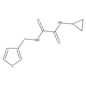 N-cyclopropyl-N'-[(thiophen-3-yl)methyl]ethanediamide Structure