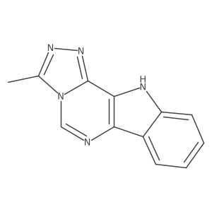 3-methyl-11H-[1,2,4]triazolo[3',4':6,1]pyrimido[5,4-b]indole结构式