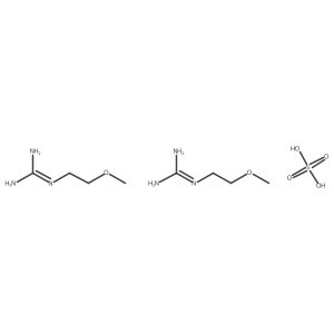 Bis(1-(2-methoxyethyl)guanidine); sulfuric acid结构式