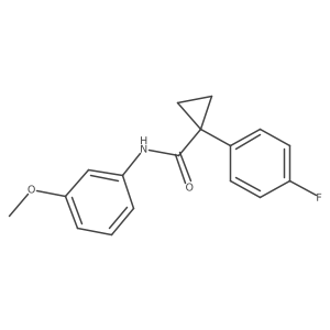 1-(4-fluorophenyl)-N-(3-methoxyphenyl)cyclopropanecarboxamide Structure