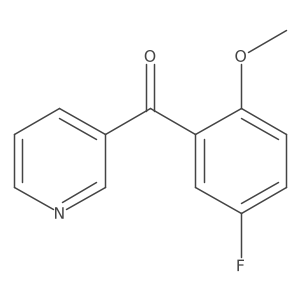 3-(5-Fluoro-2-methoxybenzoyl)pyridine结构式