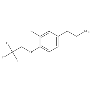 2-[3-Fluoro-4-(2,2,2-trifluoroethoxy)phenyl]ethanamine Structure