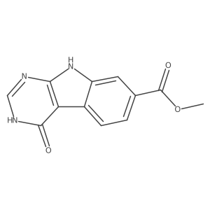 methyl 4-hydroxy-9H-pyrimido[4,5-b]indole-7-carboxylate Structure