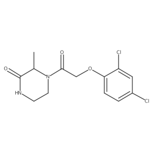 4-[2-(2,4-Dichlorophenoxy)acetyl]-3-methylpiperazin-2-one Structure