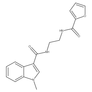 N-{2-[(furan-2-ylcarbonyl)amino]ethyl}-1-methyl-1H-indole-3-carboxamide Structure