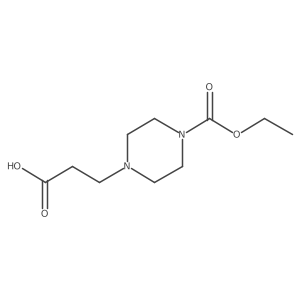 3-[4-(Ethoxycarbonyl)piperazin-1-yl]propanoic acid结构式
