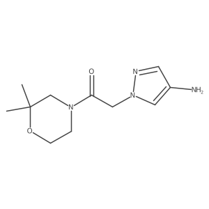 2-(4-amino-1H-pyrazol-1-yl)-1-(2,2-dimethylmorpholin-4-yl)ethan-1-one Structure