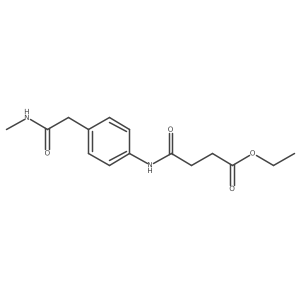 Ethyl 3-({4-[(methylcarbamoyl)methyl]phenyl}carbamoyl)propanoate Structure