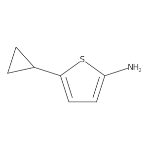 5-Cyclopropylthiophen-2-amine结构式