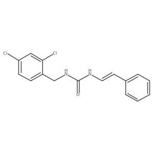 N-(2,4-dichlorobenzyl)-N'-styrylurea Structure