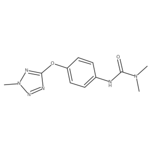 1,1-Dimethyl-3-[4-(2-methyltetrazol-5-yl)oxyphenyl]urea Structure