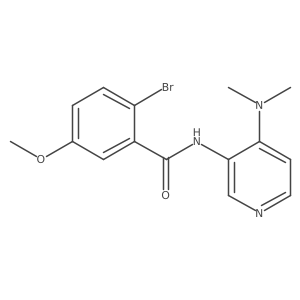 2-Bromo-N-[4-(dimethylamino)-3-pyridinyl]-5-methoxybenzamide结构式