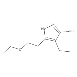 3-(2-Ethoxyethyl)-4-ethyl-1h-pyrazol-5-amine Structure