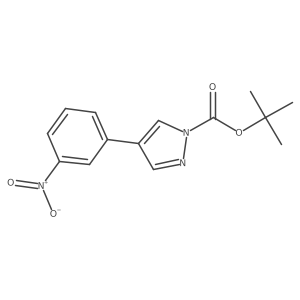 tert-butyl 4-(3-nitrophenyl)-1H-pyrazole-1-carboxylate Structure