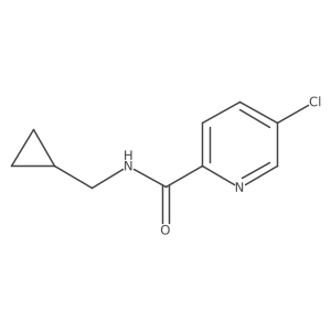 5-chloro-N-(cyclopropylmethyl)pyridine-2-carboxamide结构式