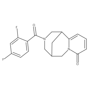 3-(2,4-difluorobenzoyl)-3,4,5,6-tetrahydro-1H-1,5-methanopyrido[1,2-a][1,5]diazocin-8(2H)-one Structure