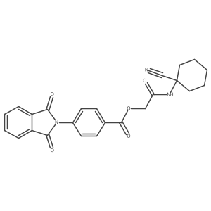 [(1-cyanocyclohexyl)carbamoyl]methyl 4-(1,3-dioxo-2,3-dihydro-1H-isoindol-2-yl)benzoate结构式
