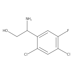 (2S)-2-Amino-2-(2,4-dichloro-5-fluorophenyl)ethan-1-OL Structure