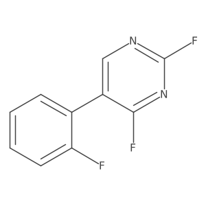 2,4-Difluoro-5-(2-fluorophenyl)pyrimidine Structure